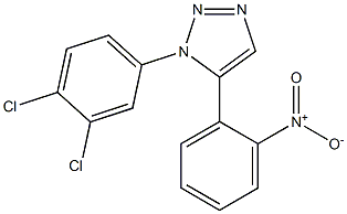 1-(3,4-Dichlorophenyl)-5-(2-nitrophenyl)-1H-1,2,3-triazole 结构式