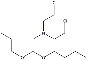 2-[Bis(2-chloroethyl)amino]acetaldehyde dibutyl acetal 结构式