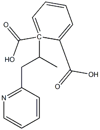 (-)-Phthalic acid hydrogen 2-[(R)-1-(2-pyridylmethyl)ethyl] ester 结构式