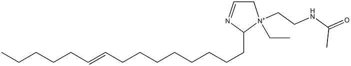 1-[2-(Acetylamino)ethyl]-1-ethyl-2-(9-pentadecenyl)-3-imidazoline-1-ium 结构式