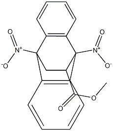 9,10-Dihydro-9,10-dinitro-9,10-ethanoanthracene-11-carboxylic acid methyl ester 结构式