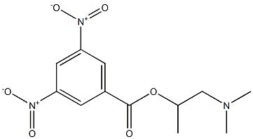 3,5-Dinitrobenzoic acid [1-methyl-2-(dimethylamino)ethyl] ester 结构式