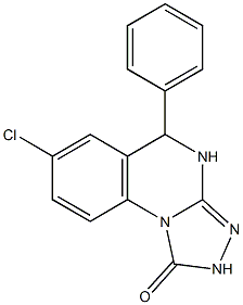 7-Chloro-4,5-dihydro-5-phenyl[1,2,4]triazolo[4,3-a]quinazolin-1(2H)-one 结构式