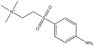 2-(p-Aminophenylsulfonyl)ethyltrimethylaminium 结构式