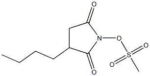 Methanesulfonic acid 2,5-dioxo-3-butyl-1-pyrrolidinyl ester 结构式