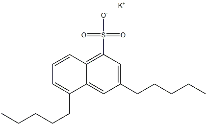 3,5-Dipentyl-1-naphthalenesulfonic acid potassium salt 结构式