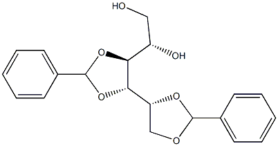 1-O,2-O:3-O,4-O-Dibenzylidene-L-glucitol 结构式