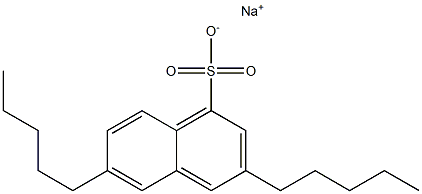 3,6-Dipentyl-1-naphthalenesulfonic acid sodium salt 结构式