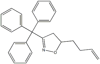 3-Triphenylmethyl-5-(3-butenyl)-2-isoxazoline 结构式