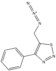 4-(Phenyl)-5-azidomethyl-1,2,3-thiadiazole 结构式