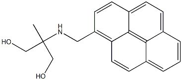 1-[1,1-Bis(hydroxymethyl)ethylaminomethyl]pyrene 结构式