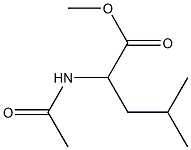 2-Acetylamino-4-methylpentanoic acid methyl ester 结构式