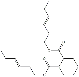 1,2-Cyclohexanedicarboxylic acid bis(3-hexenyl) ester 结构式