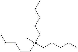 Methyltripentyltin(IV) 结构式