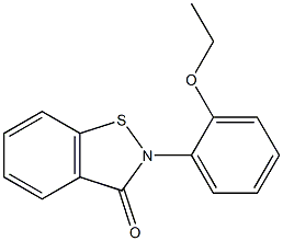 2-(2-Ethoxyphenyl)-1,2-benzisothiazol-3(2H)-one 结构式