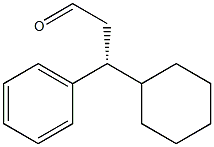 (R)-3-Phenyl-3-cyclohexylpropanal 结构式