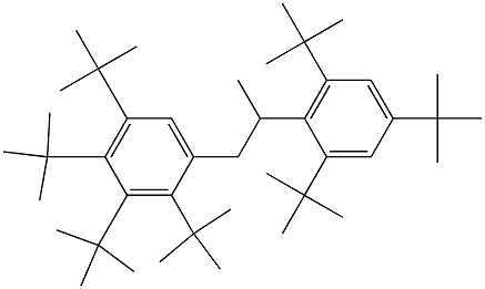 1-(2,3,4,5-Tetra-tert-butylphenyl)-2-(2,4,6-tri-tert-butylphenyl)propane 结构式
