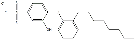 2-Hydroxy-2'-octyl[oxybisbenzene]-4-sulfonic acid potassium salt 结构式