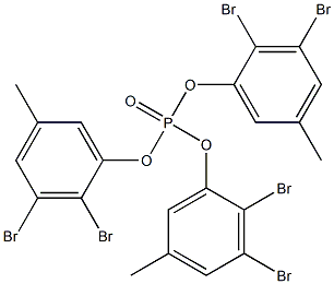 Phosphoric acid tris(2,3-dibromo-5-methylphenyl) ester 结构式