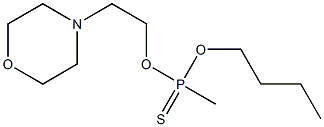 Methylphosphonothioic acid O-butyl O-(2-morpholinoethyl) ester 结构式