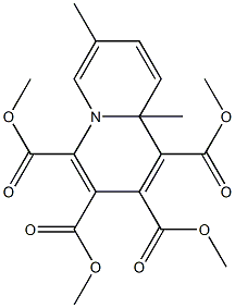 7,9a-Dimethyl-9aH-quinolizine-1,2,3,4-tetracarboxylic acid tetramethyl ester 结构式