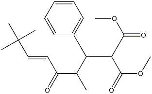 2-[(4E)-1-Phenyl-2,6,6-trimethyl-3-oxo-4-heptenyl]propanedioic acid dimethyl ester 结构式