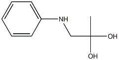 N-(2,2-Dihydroxypropyl)aniline 结构式
