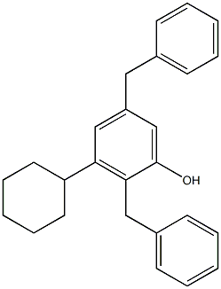2,5-Dibenzyl-3-cyclohexylphenol 结构式