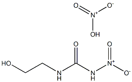1-(2-Hydroxyethyl)-3-nitrourea nitrate 结构式