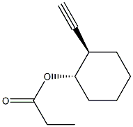 (1S,2R)-2-Ethynylcyclohexanol propionate 结构式