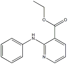 2-Phenylaminopyridine-3-carboxylic acid ethyl ester 结构式