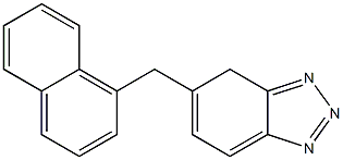 5-[(1-Naphtyl)methyl]-4H-benzotriazole 结构式