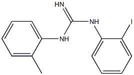 1-(2-Methylphenyl)-3-[2-iodophenyl]guanidine 结构式