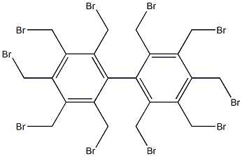 2,2',3,3',4,4',5,5',6,6'-Deca(bromomethyl)-1,1'-biphenyl 结构式