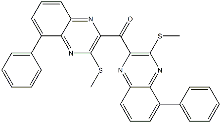 Phenyl[3-(methylthio)quinoxalin-2-yl] ketone 结构式
