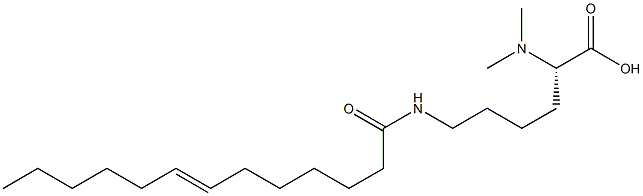 N6-(7-Tridecenoyl)-N2,N2-dimethyllysine 结构式