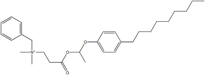 N,N-Dimethyl-N-benzyl-N-[2-[[1-(4-nonylphenyloxy)ethyl]oxycarbonyl]ethyl]aminium 结构式