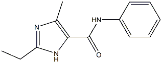 N-Phenyl-4-methyl-2-ethyl-1H-imidazole-5-carboxamide 结构式