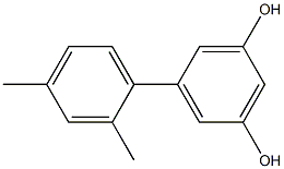 5-(2,4-Dimethylphenyl)benzene-1,3-diol 结构式