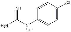 1-[4-Chlorophenyl]guanidinium 结构式