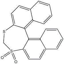 Dinaphtho[2,1-d:1',2'-f][1,3]dithiepin 3,3-dioxide 结构式