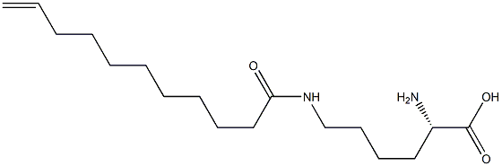 N6-(10-Undecenoyl)lysine 结构式