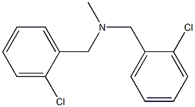 2-Chloro-N-(2-chlorobenzyl)-N-methylbenzenemethanamine 结构式