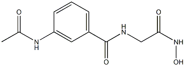 2-(m-Acetylaminobenzoylamino)acetohydroxamic acid 结构式