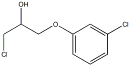 1-Chloro-3-(3-chlorophenoxy)-2-propanol 结构式