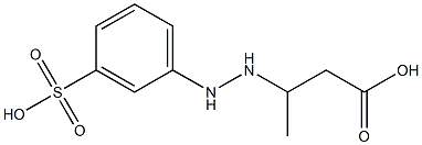 3-[2-(m-Sulfophenyl)hydrazino]butyric acid 结构式