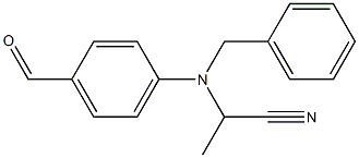 4-[N-(1-Cyanoethyl)-N-benzylamino]benzaldehyde 结构式