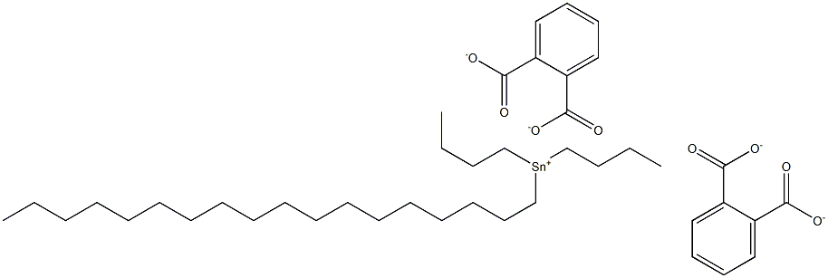 Bis(phthalic acid 1-octadecyl)dibutyltin(IV) salt 结构式