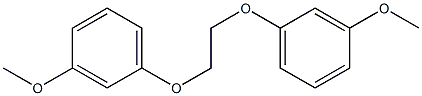 1,2-Bis(3-methoxyphenoxy)ethane 结构式