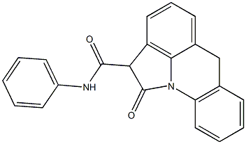 N-Phenyl-1,2-dihydro-1-oxo-6H-pyrrolo[3,2,1-de]acridine-2-carboxamide 结构式
